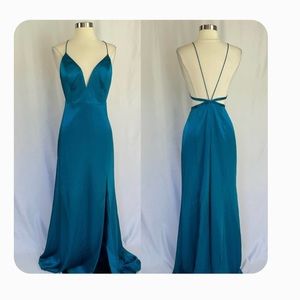Beautiful full length silk gown. New with tags.